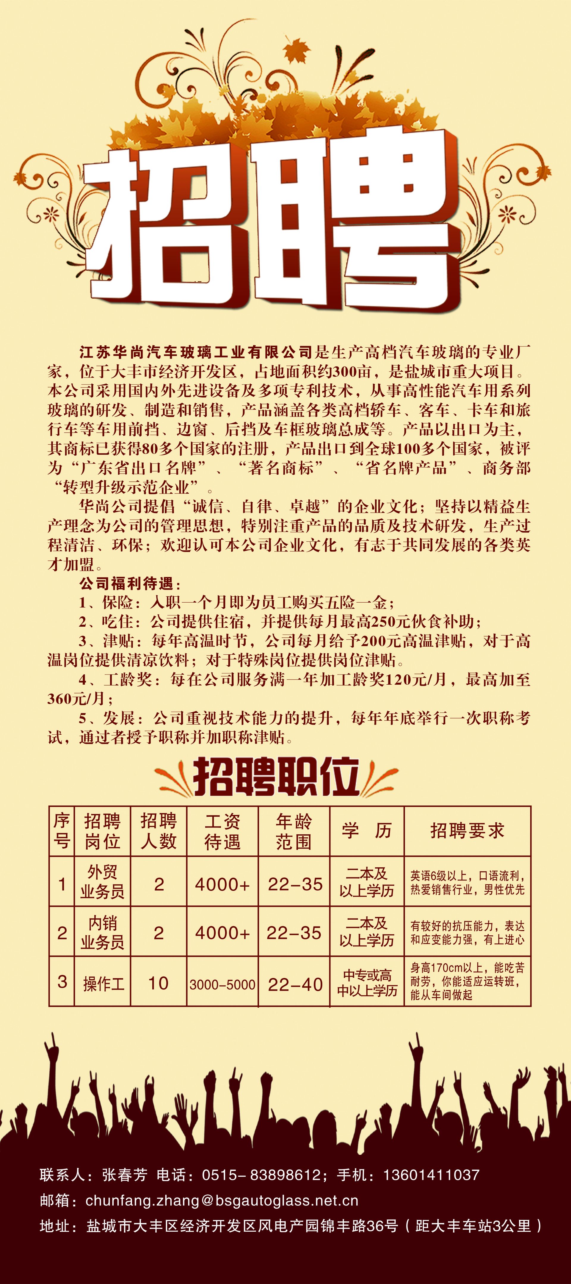 大豐區(qū)招聘網(wǎng)最新招聘動態(tài)