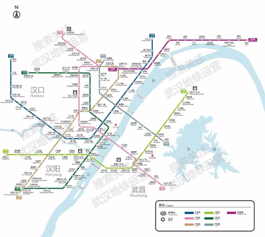 武漢地鐵2號(hào)線線路圖最新詳解